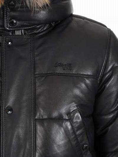doudoune homme cuir schott